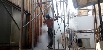 小立鷹架高雄鷹架拆除作業現場