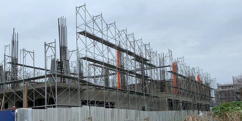 小偉鷹架高雄鷹架工程：橋樑下方支撐架大圖