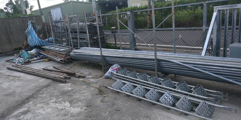 小偉鷹架高雄鷹架工程：工業廠房施工架大圖